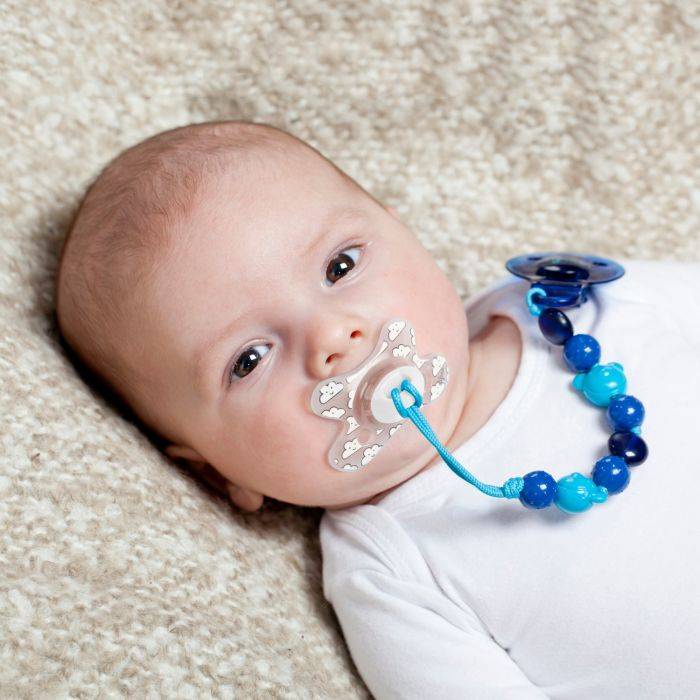 Difrax Beads Pacifier Clip and Holder (Blue) Shopee Malaysia