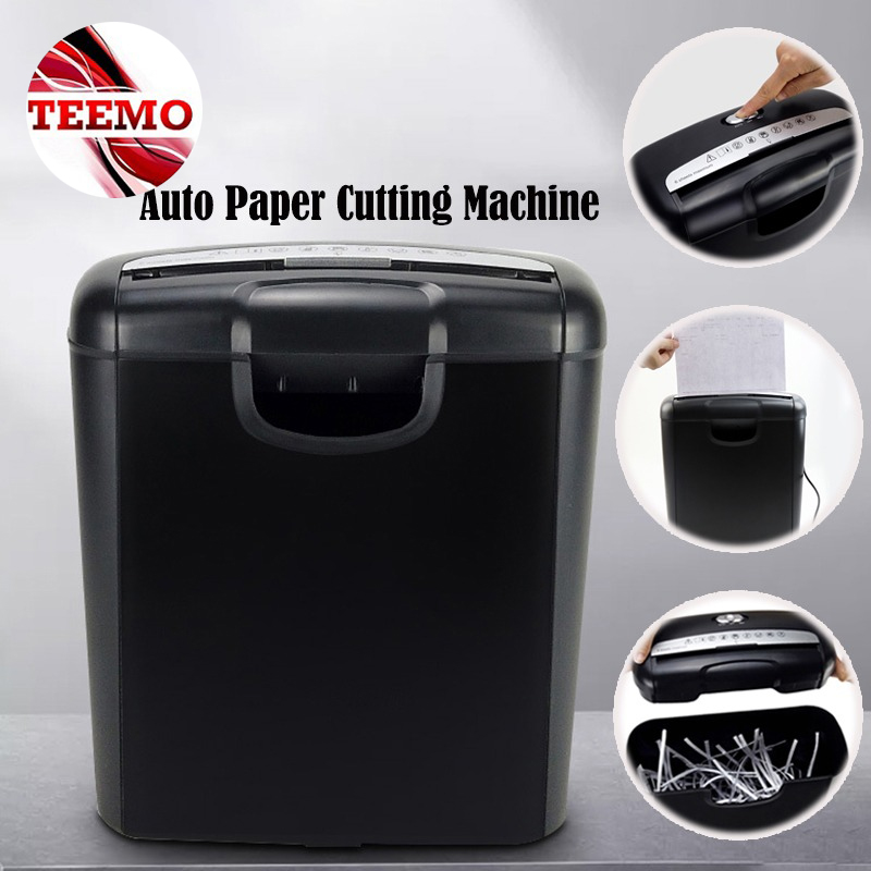 Teemo Paper Cutting Machine Straight Cut Paper Shredder 6 Strip Cut For ...