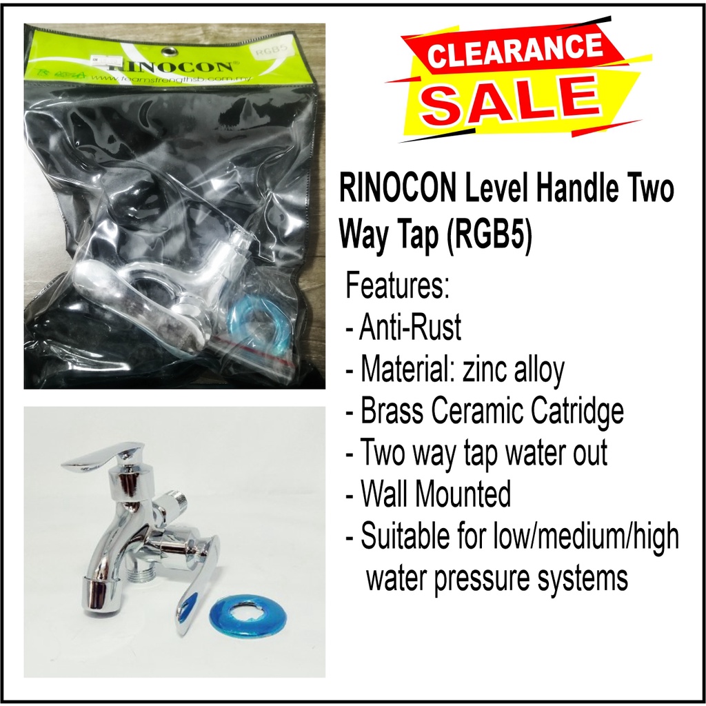 RINOCON Level Handle Two Way Tap (RGB5) | Shopee Malaysia