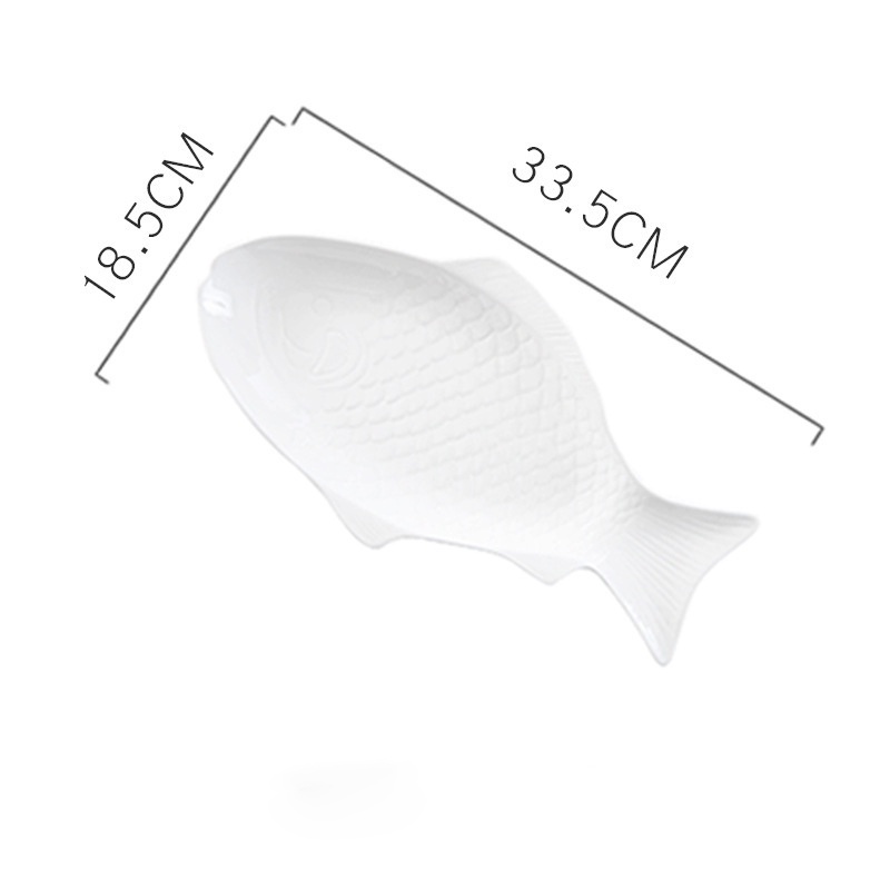 Locaupin Fish Plates Dinner Plates Ceramic Plate Family Dinner Plate