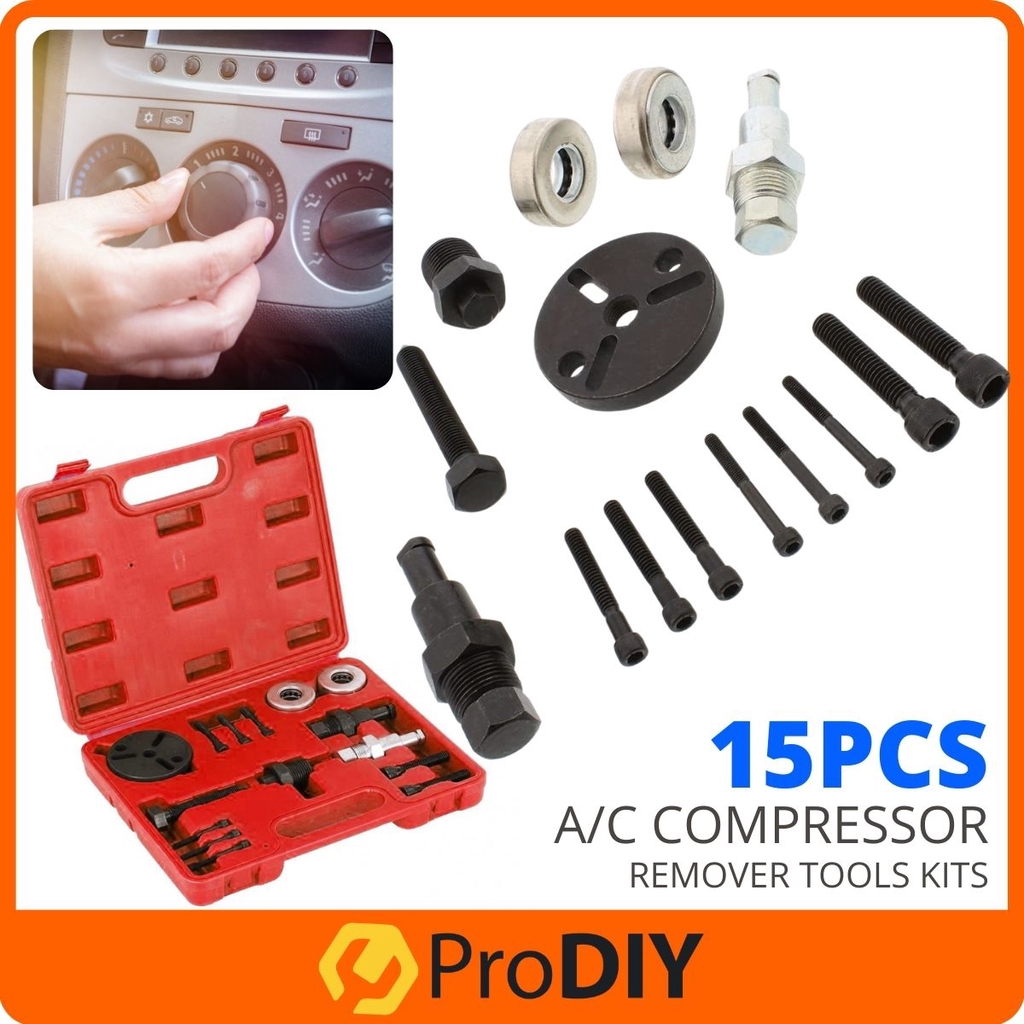 A/C COMPRESSOR CLUTCH REMOVER KIT INSTALLER PULLER AUTO AIR CONDITIONER TOOL