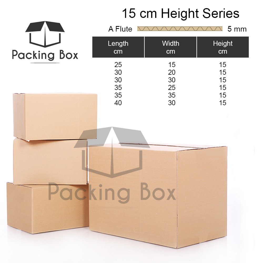 O6WK Packing Box Carton Box Packing Box Packaging Box Kotak - A Flute ...