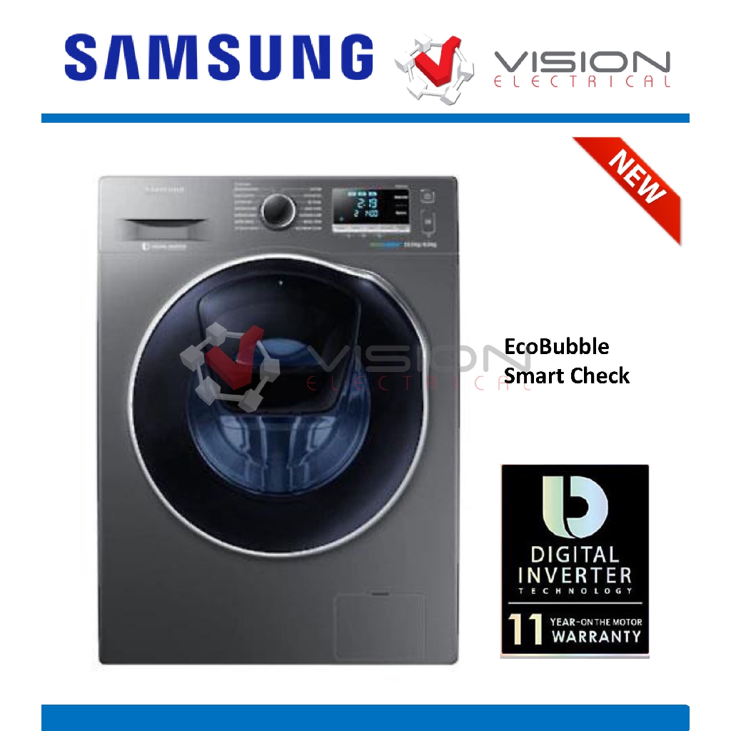 New Samsung 10.5kg Washer & 6kg Dryer With Addwash WD10K6410OX/FQ ( Mesin Basuh + Pengering