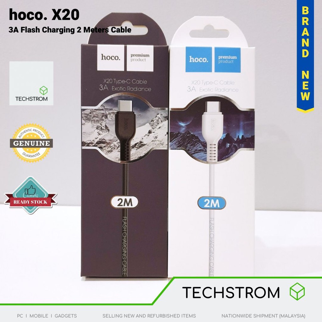 Cavo USB-A To Micro USB HOCO X20 2.4A 2MT Nero