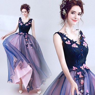 Floral themed dinner dress best sale