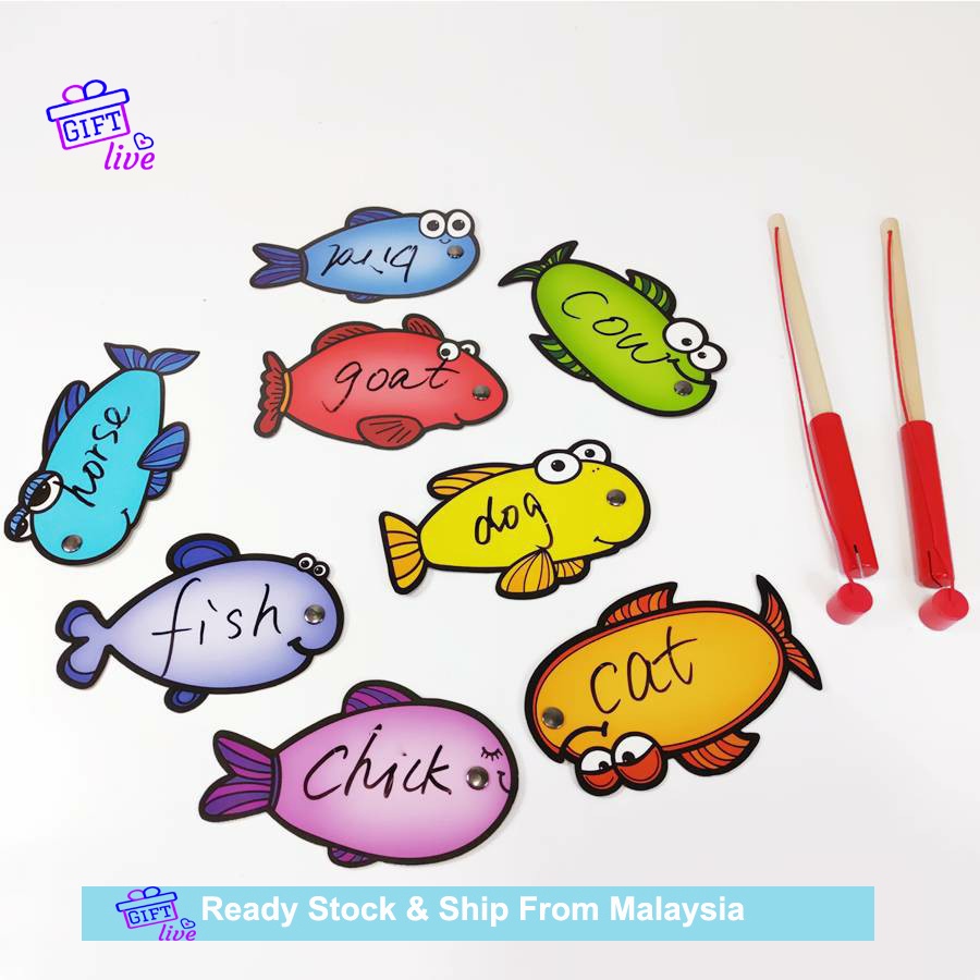 Erasable fishing teaching aid group fish teaching aid magnetic fishing ...
