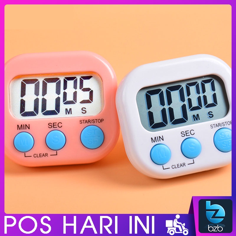 Stopwatch Countdown Timer LCD Display Beauty Loud Alarm Kitchen Clock