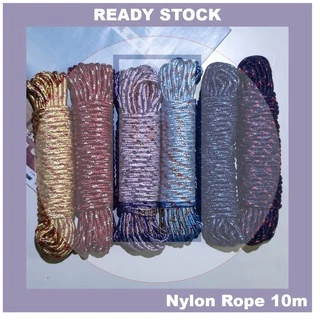 1pc Multifunctional Windproof Nylon Clothesline Rope (10m) For Outdoor  Drying Clothes, Tent, Emergency Rescue (random Color)