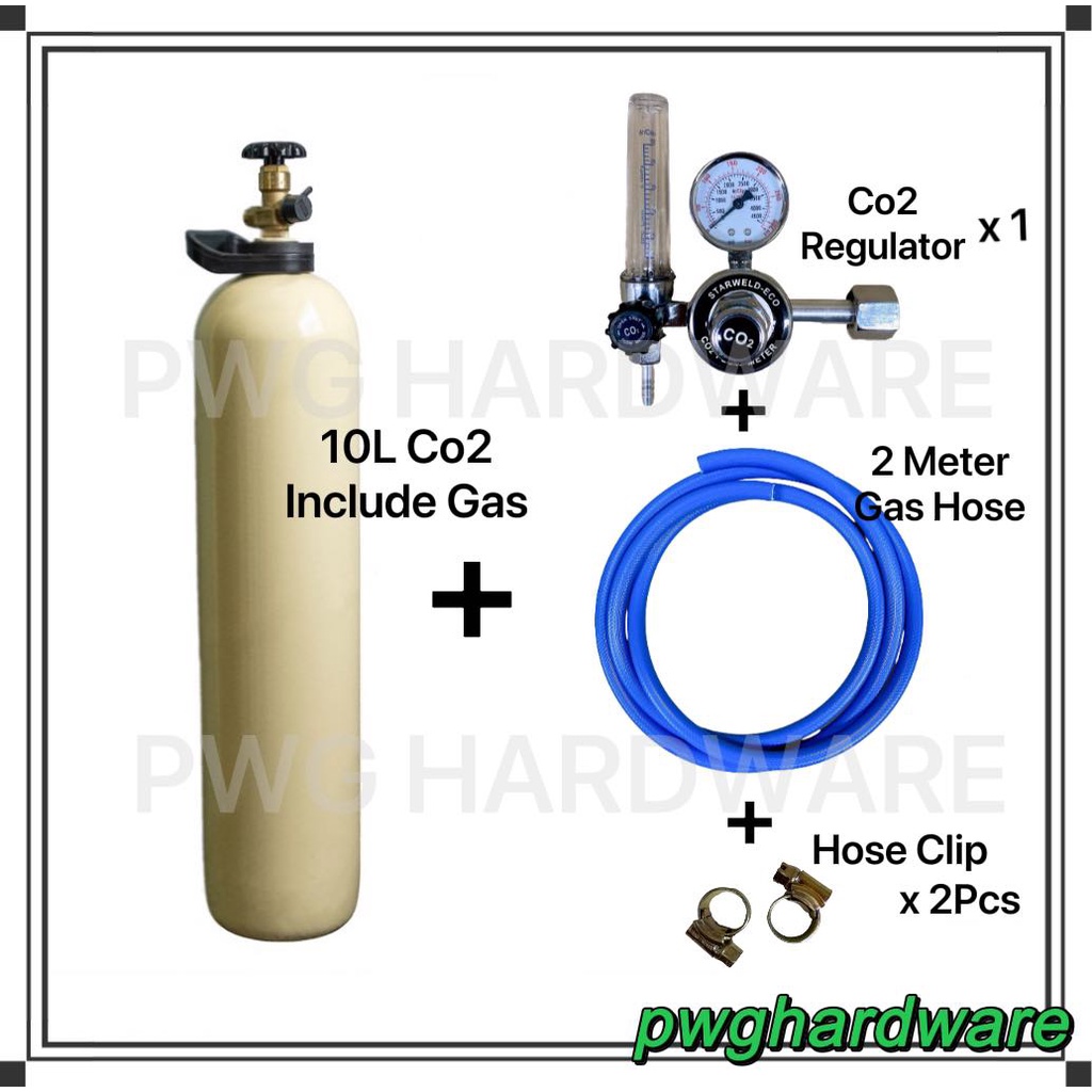 Co2 Gas Tank Set With Gas / Mig Gas Tank Set ( Include Gas ) / Portable ...