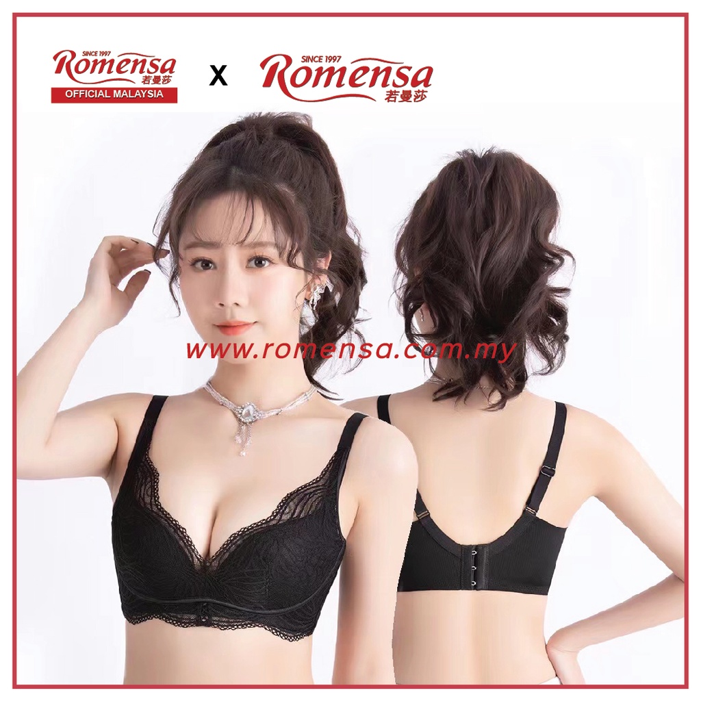 ROMENSA Wireless Thin Cup Comfort Functional Bra 若曼莎无钢圈【超薄舒适有型款】8708  单件内衣【Ready Stock】