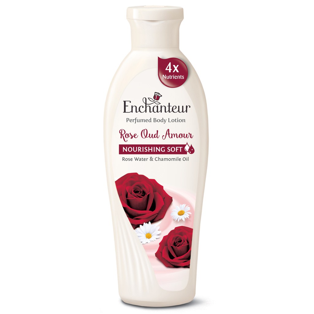 Enchanteur Rose Oud Amour Nourishing Soft Perfumed Body Lotion (220ml