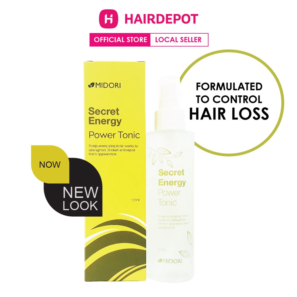 [Hair Re-Growth] MIDORI Secret Energy Power Tonic - Natural Hair Grow Solution (serum rambut) (Japan Formula) - 120ml