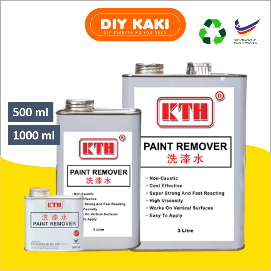 [1 Liter] KTH Paint Remover for Wood and Metal Penghilang Cat untuk