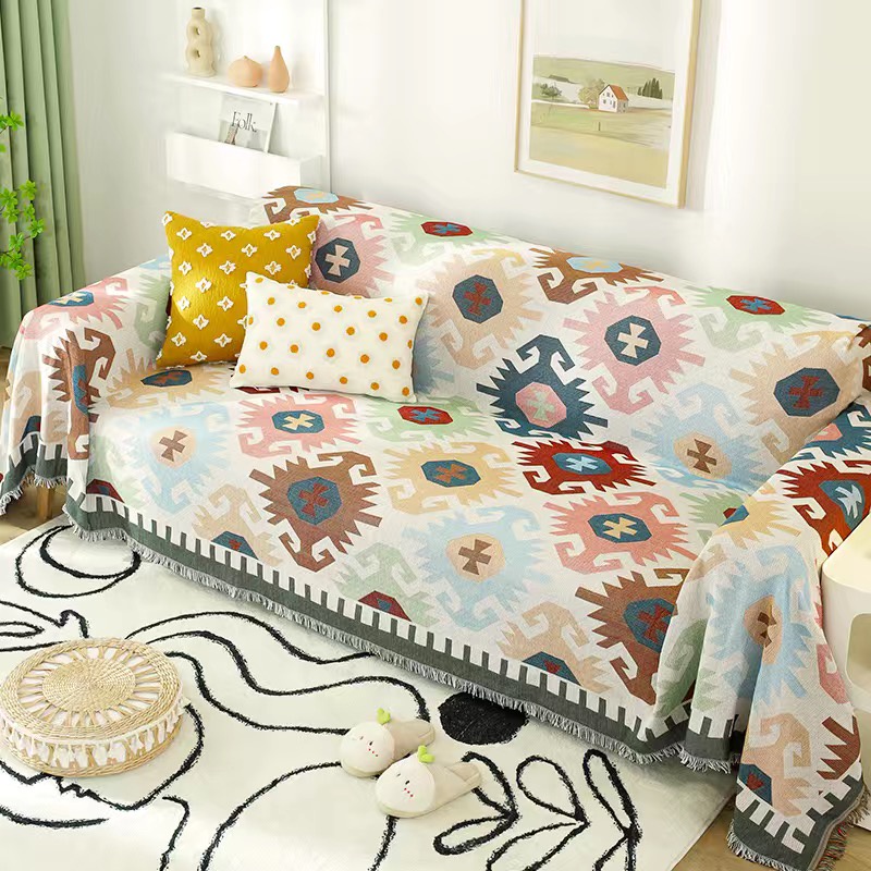 Graffiti knitted sofa cover throw thread blanket on bedsofa towel sofa