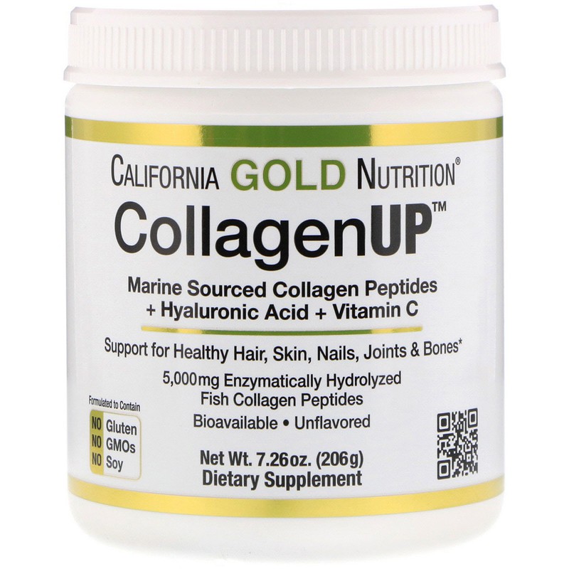 California Gold Nutrition, Collagen UP Marine Sourced Collagen Peptides ...