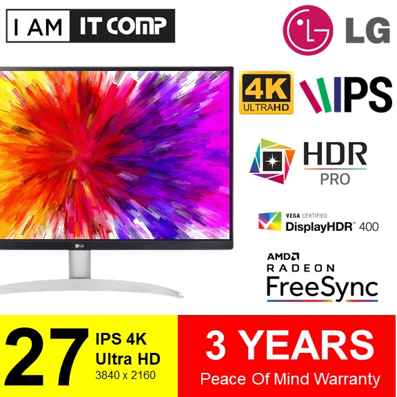LG 27 Inch 27UP600 / 27UP600W 4K UHD IPS True Colors and Wide View