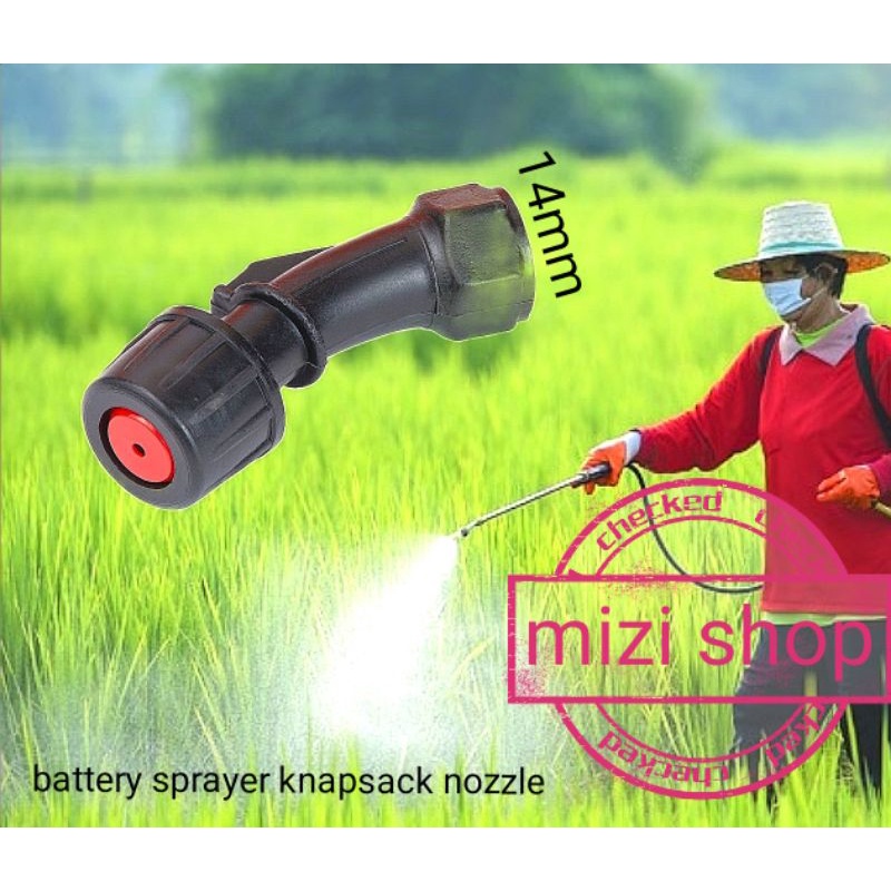 Nozzle Kepala Pam Racun Bateri Knapsack Thread 14 Mm Battery Sprayer