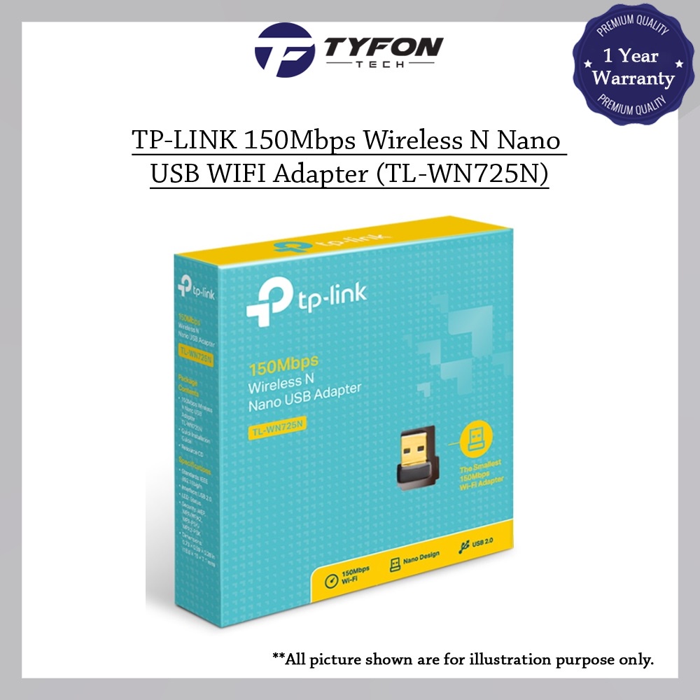 TP-LINK 150Mbps Wireless N Nano USB WIFI Adapter (TL-WN725N) | Shopee ...