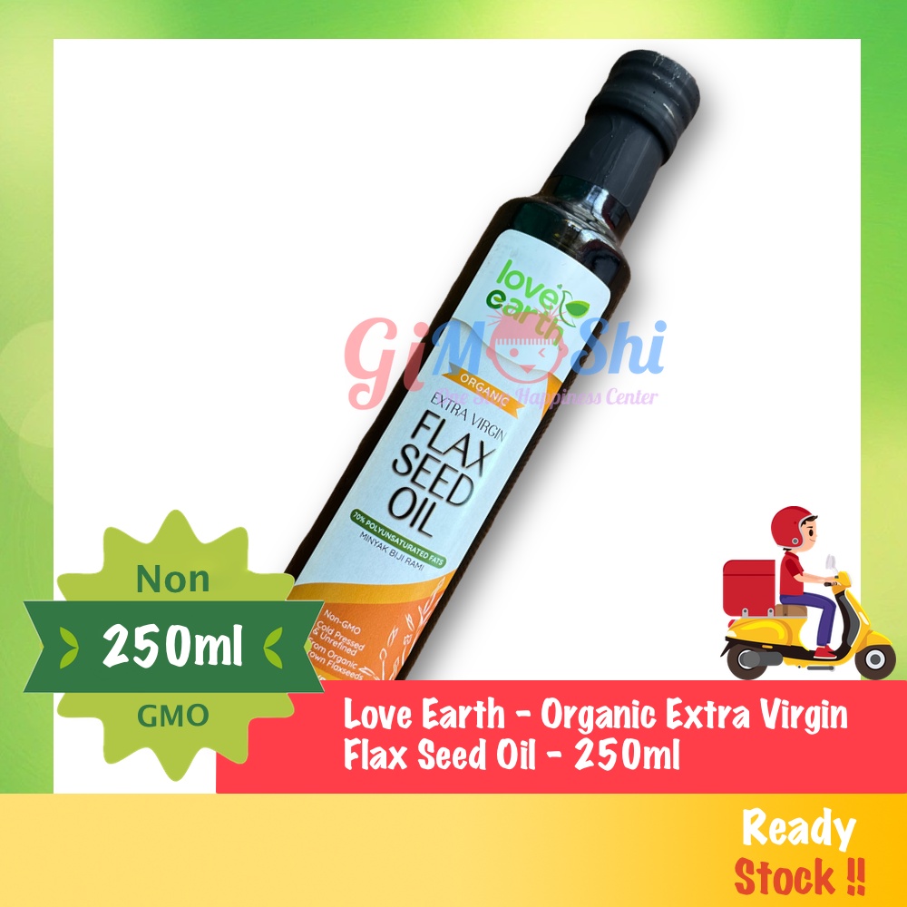 Love Earth Organic Extra Virgin Flaxseed Oil 250ml 有机亚麻籽油 250公克 瓶装