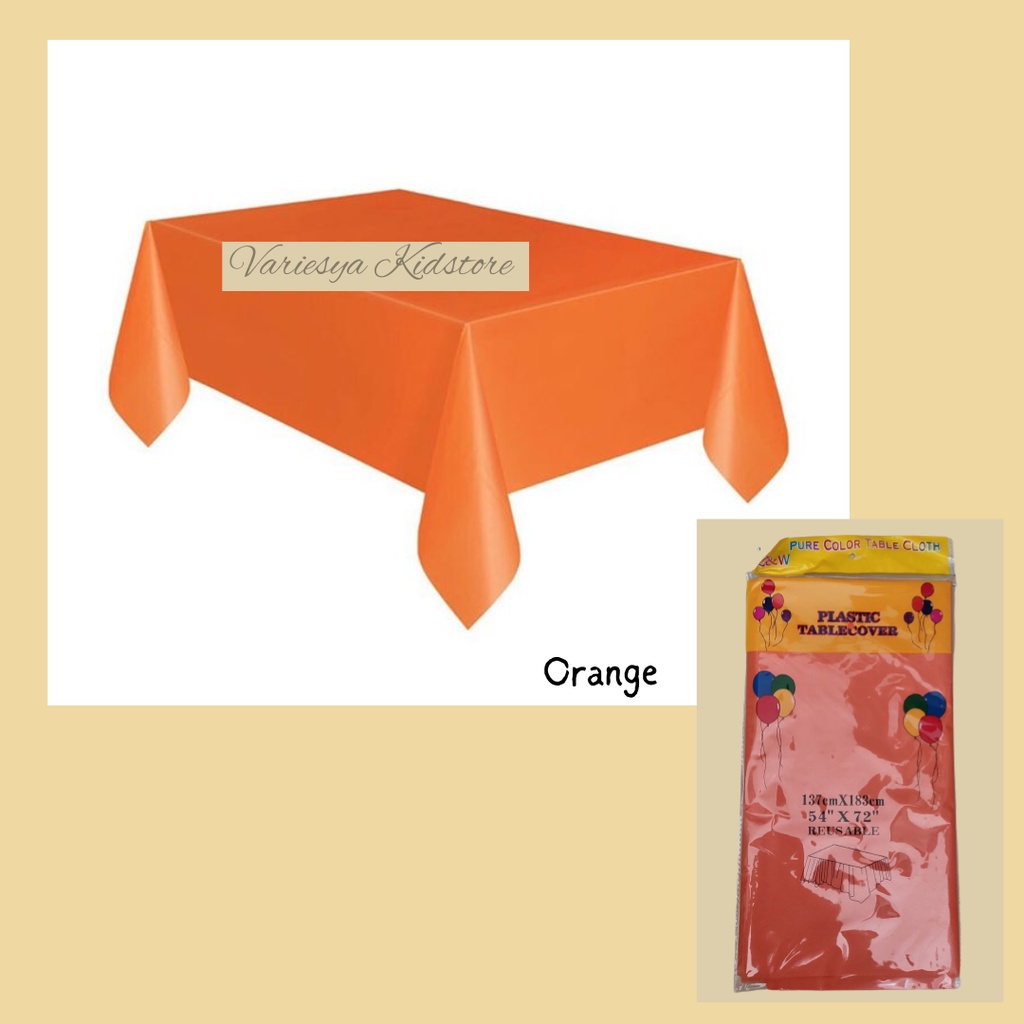 Plastics Table Cloth Cover Picnic Tableware Birthday Party Waterproof