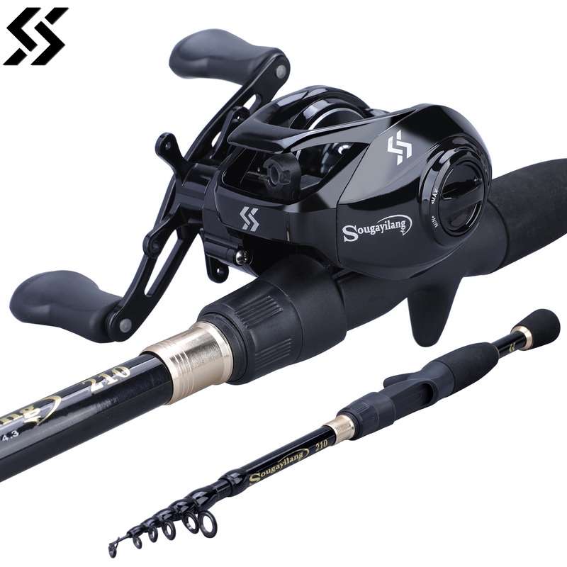 Sougayilang Baitcasting Fishing Reel 12+1 Ball Bearings 7.2:1 Gear