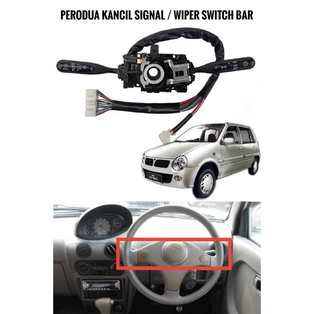 Perodua Kancil Turn Signal Switch Complete Headlamp Windshield Wiper