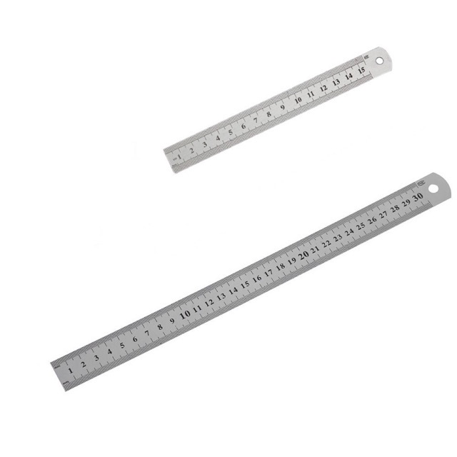 Suremark Stainless Steel Ruler Metric Rule Double-sided Measuring ...