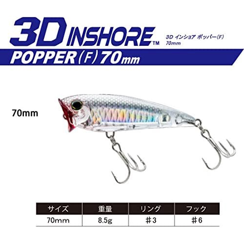 Leurre Yo Zuri Duel 3D Inshore Popper 120F - Flottant, R1412-GHCS - Neuf