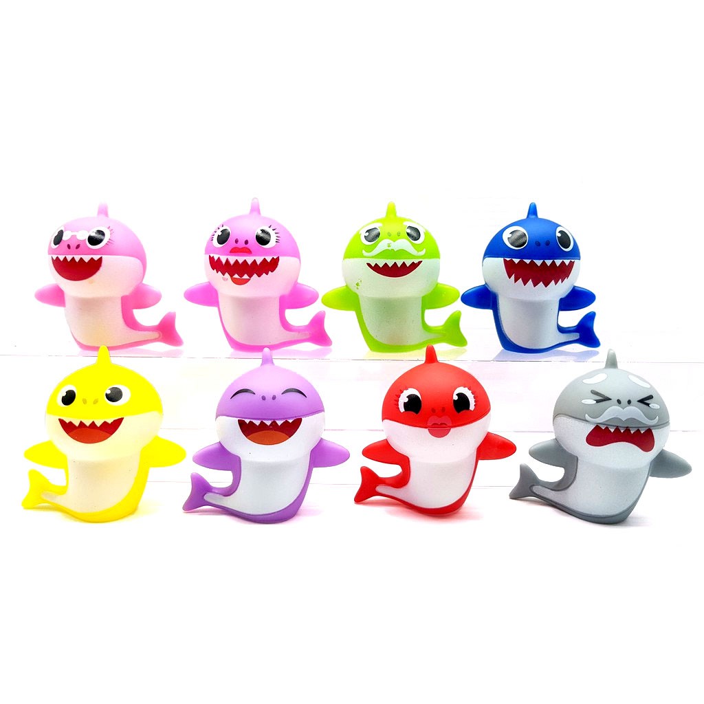 Pink Fong Baby Shark Figure 8pcs | Shopee Malaysia