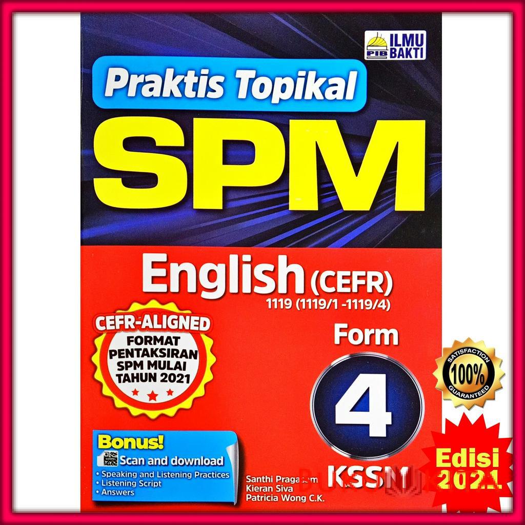 Buku Latihan Praktis Topikal English Cefr Form 4 Kssm Edisi 2021