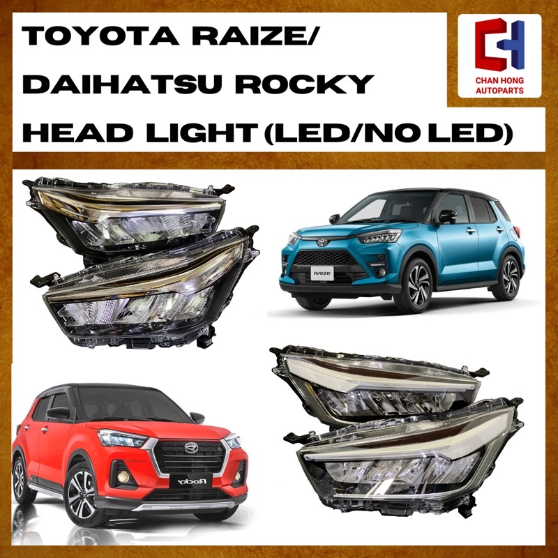 Toyota Raize/Daihatsu Rocky Head Light [LED/NO LED] [From Japan 🇯🇵 ...