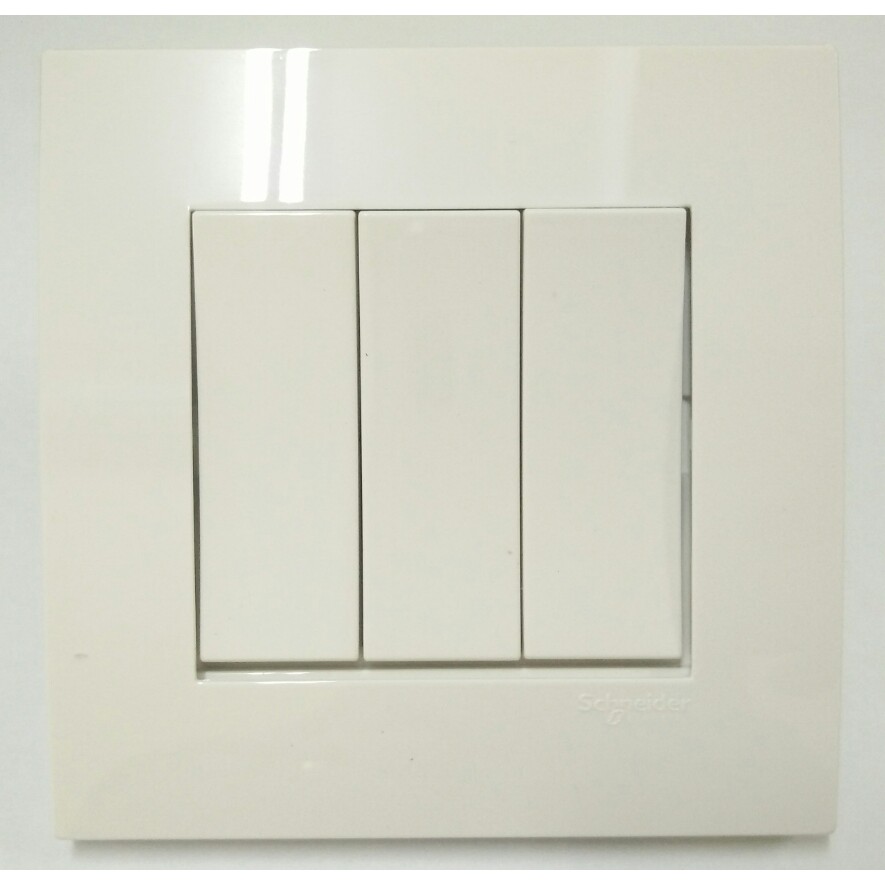 Schneider Vivace 3 Gang 1 Way KB33_1 Switch | Shopee Malaysia