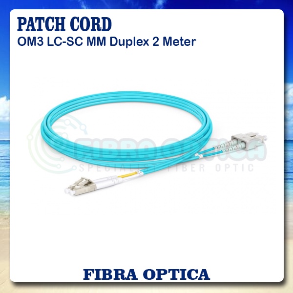 Om3 LC-SC Duplex 2m | Patch Cord OM3 LC-SC Duplex Multimode 2 Meters ...