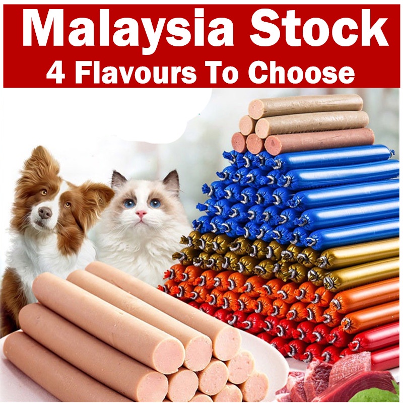 READY STOCK Pet Sausage Healthy Pet Hotdog Food Snack For Cats And Dogs Shopee Malaysia