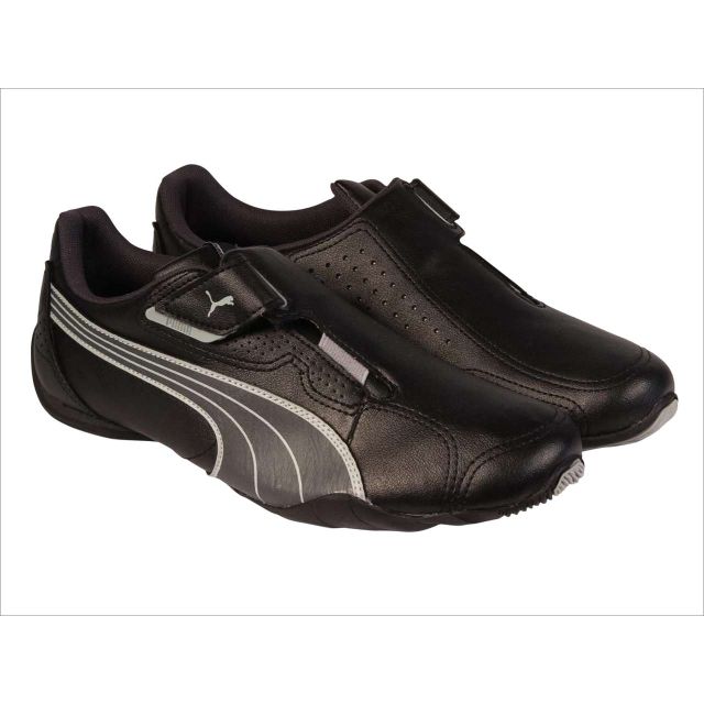 Black puma 2025 shoes with strap