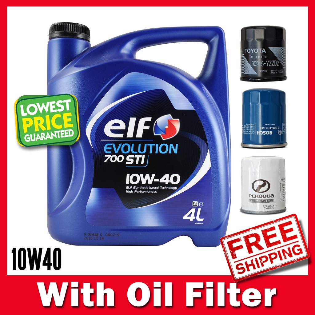 ELF Evolution 700 STI 10W40 (10W-40) Semi Synthetic Engine Oil 4L with ...