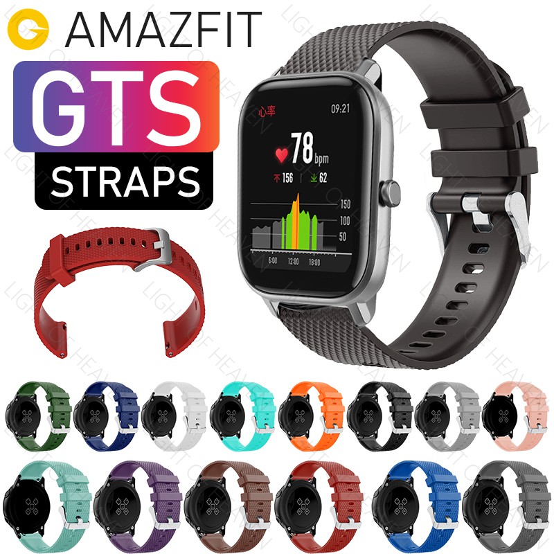 Cinturino Da 20 Mm Per Amazfit GTS 3/2/2e/GTS 2Mini / / Pro / BIP U Gtr 42mm Bip Bip Lite Bracciale Sportivo In Silicone - Foto 9