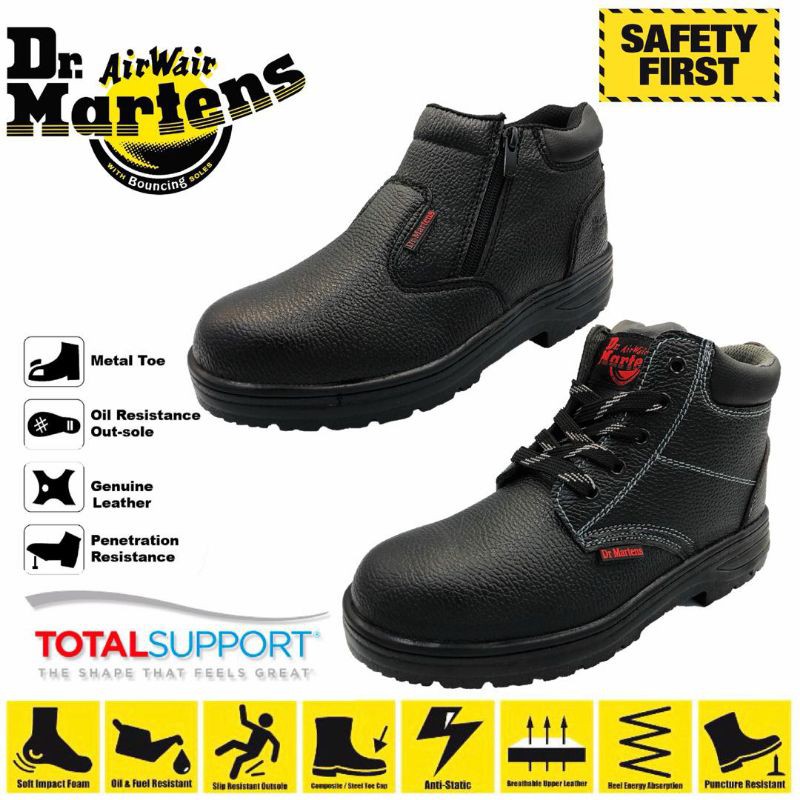 Dr Martens Safety Shoes Authentic Lasak Tahan International Branding Quality Assurance Safety Boots