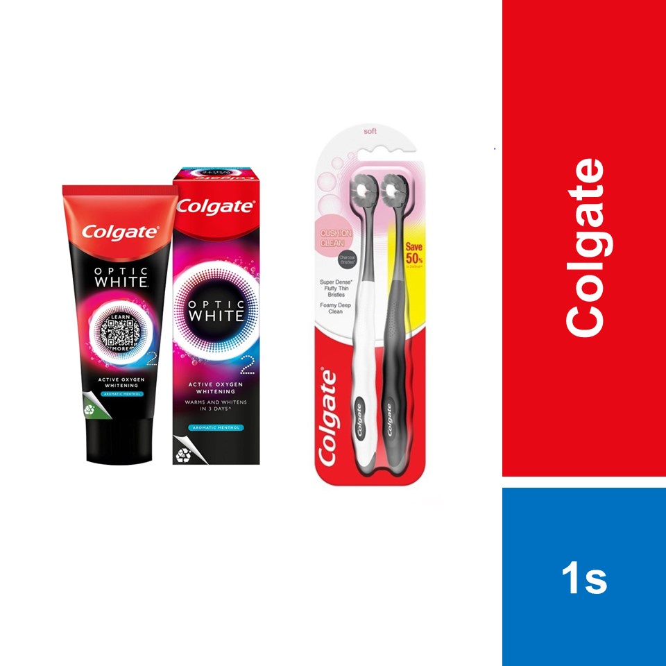 Colgate Optic White O2 Exclusive Whitening Bundle | Shopee Malaysia