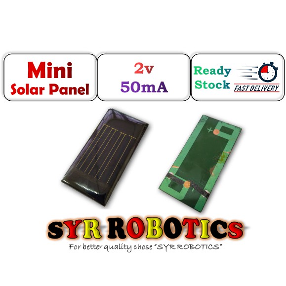 2v 50mA / 60mA / 70mA Mini Solar Panel | Shopee Malaysia