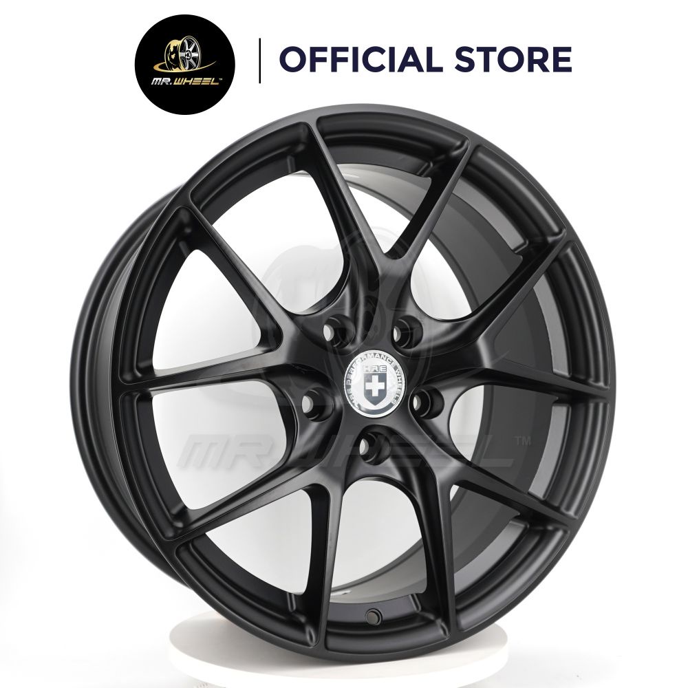 New Sport Rim HRE P101 17x7.5 5H112-114 ET35 Flat Black 17 inch 17 inci ...