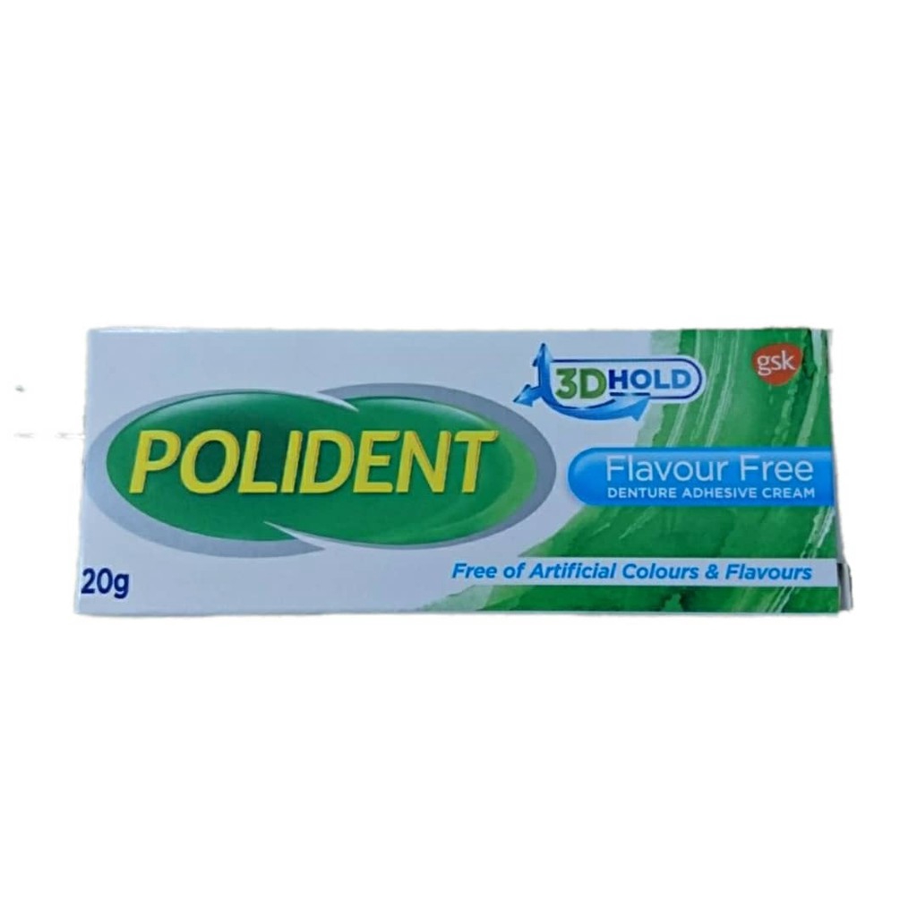 Polident Denture Adhesive Cream Flavour Free (20g) Shopee Malaysia
