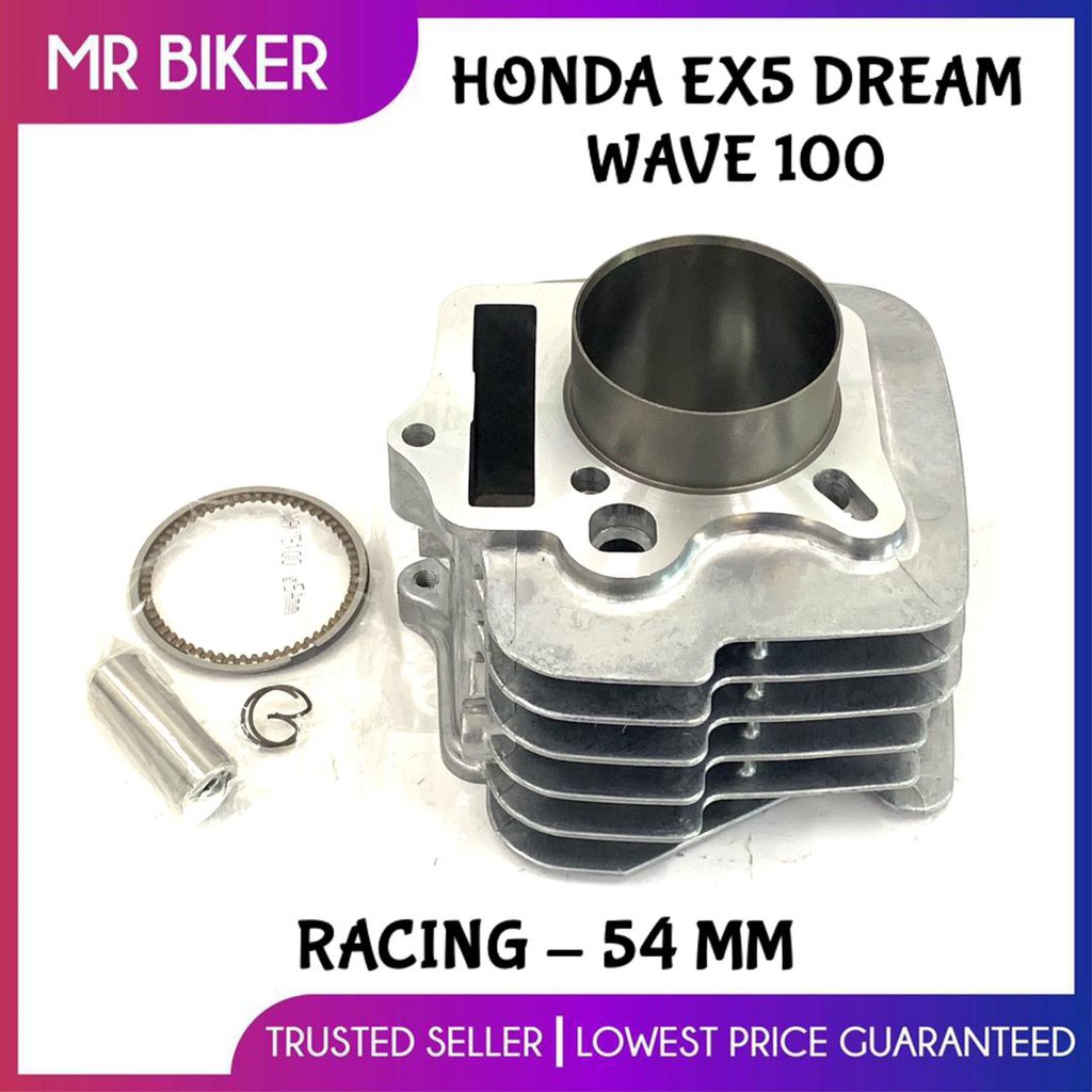 Honda EX5 DREAM WAVE100 WAVE 100 Racing Cylinder Block Set 54mm ...