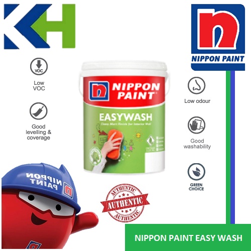 5L NIPPON PAINT EASY WASH / INTERIOR /OFF-WHITE SERIES / MATT / WATER ...