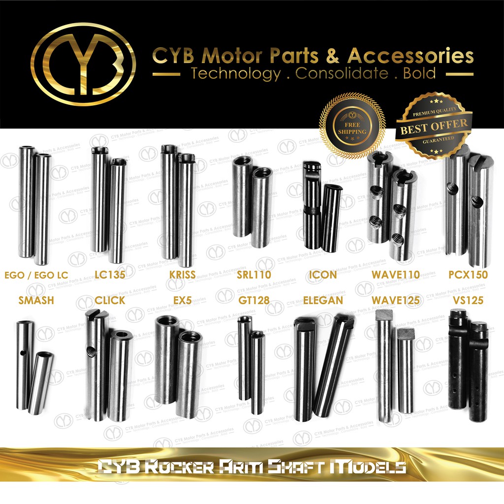 ROCKER ARM SHAFT SET EX5 WAVE125 ICON CLICK WAVE110 PCX150 EGOLC EGO ...