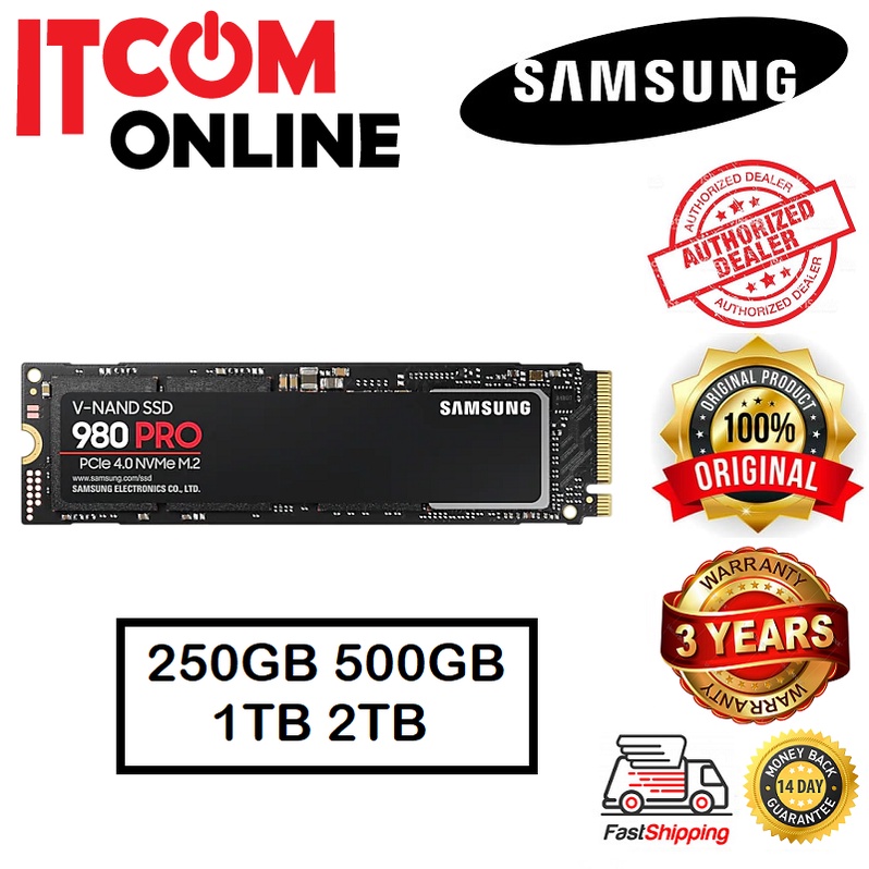 Samsung 980pro 980 Pro 250gb 500gb 1tb 2tb M2 Nvme Gen4 Ssd Shopee Malaysia 5239