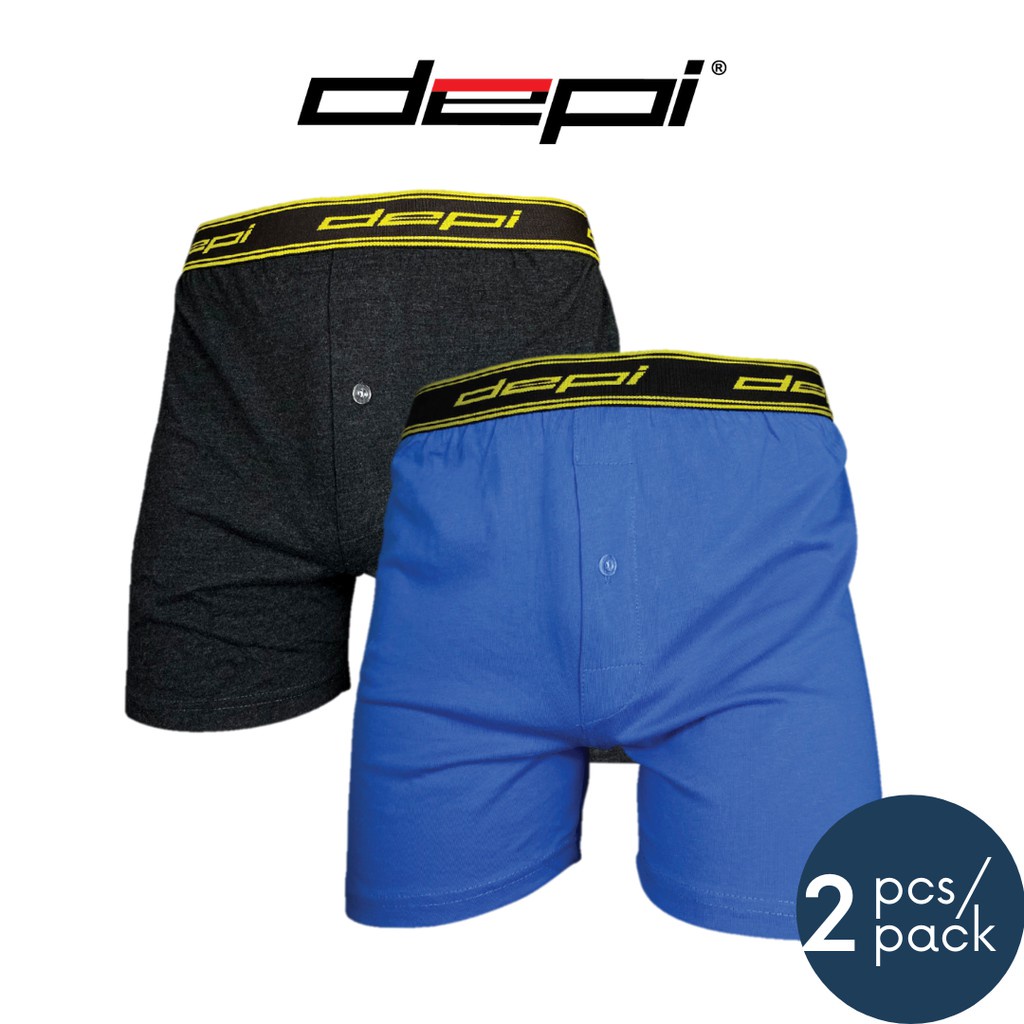 mr boxer Depi Men's Underwear Brief Boxer Brief (2 Pieces) Assorted ...