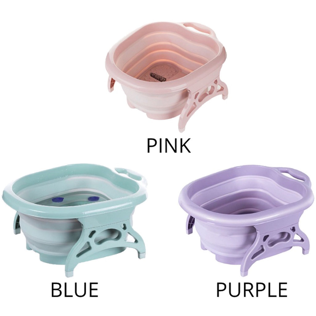 Foot Tub Foldable Spa Pedicure Buckets Hot Water Pot Massage Bath Soak Feet Container Thick 0975