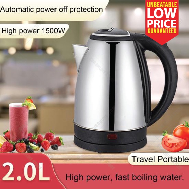 220v Portable Electric Kettle 1500w Fast Boiling Water Heating