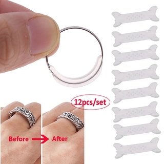 12pcs Clear Ring Size Adjuster